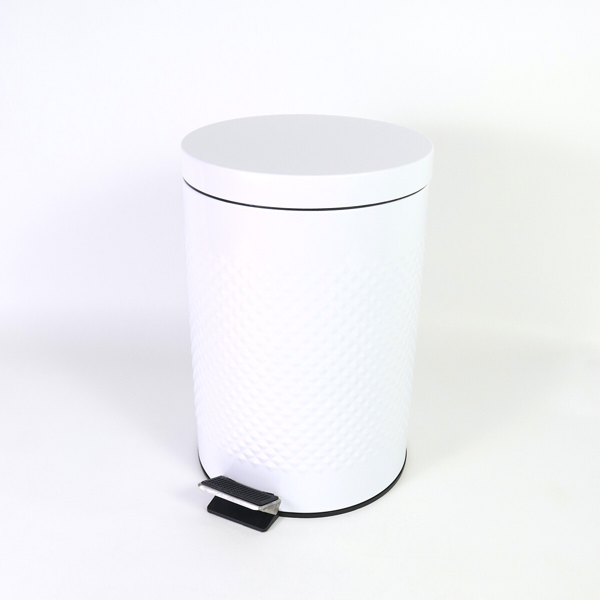 BASURERO BLANCO C/PEDAL 12L 