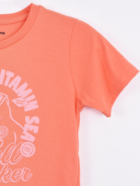 REMERA DINO CORAL