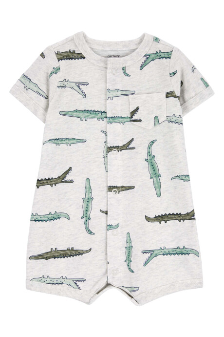 Monito corto de algodón diseño cocodrilos Monito corto de algodón diseño cocodrilos