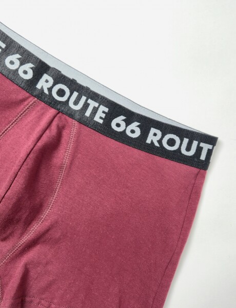 Boxer liso Fresh Bordo