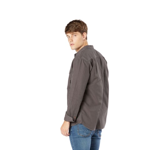 CAMISA M/L S-XXL GRIS OSC