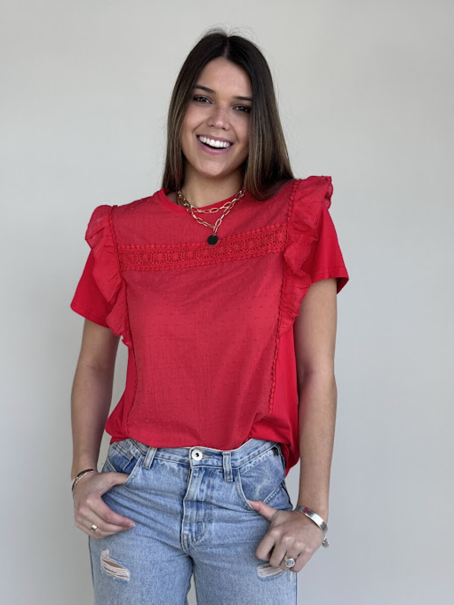 Blusa Paula - rojo 