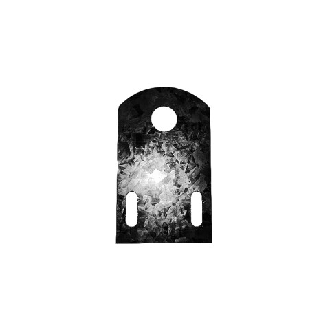 Soporte Zincgrip pu plano p/cupla caño 1 1/4" X42093