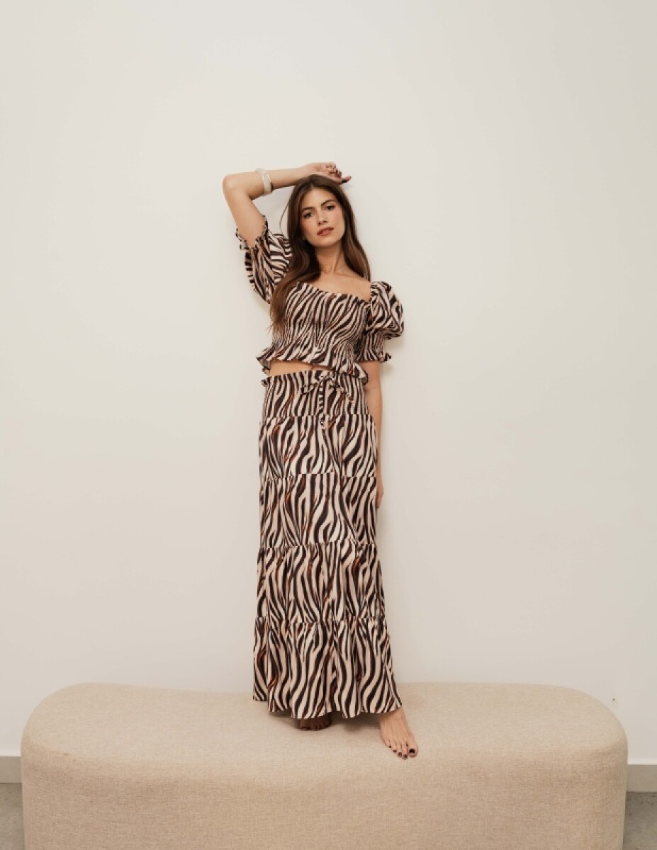 FALDA AURELIA AUTUMN ZEBRA 
