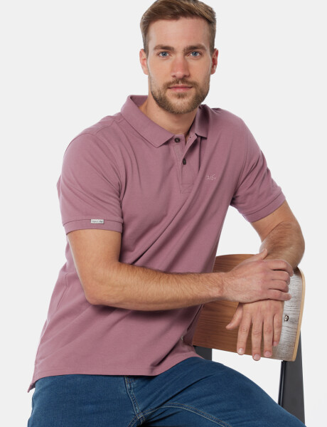 REMERA POLO PIQUE LISA Rosado