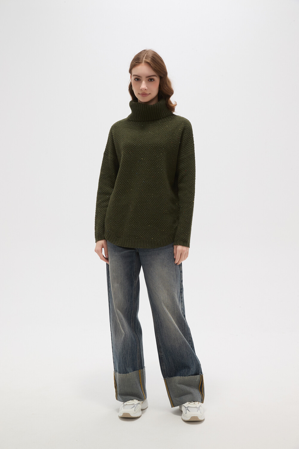 Polera Arsiega Verde Oliva Oscuro