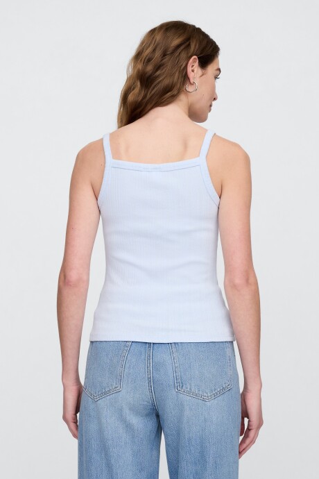 Musculosa Cuello Cuadrado Mujer Serene Blue