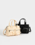 City Cartera City Con Moños - Blanco Crudo