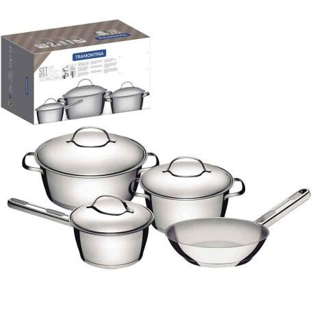 Batería de Cocina 4PZ. Allegra Tramontina 65650/326 ACERO-INOXIDABLE
