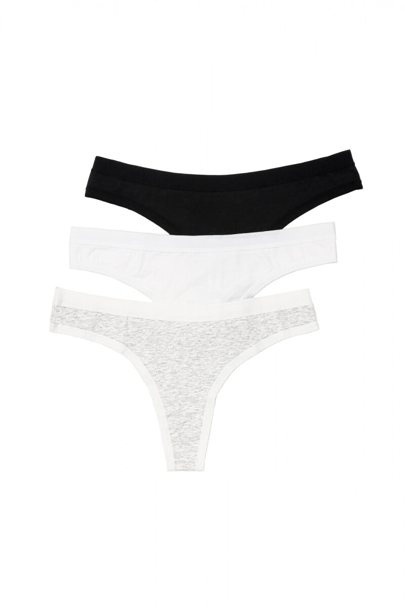 Pack x3 Colaless Ada - BL/GR/NE 