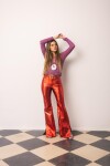 Formal Leather Pants Rojo Galáctico