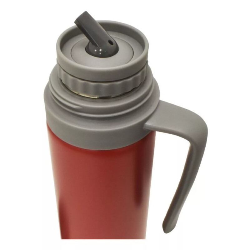 Termo Comet 750 ml Acero Inoxidable con Asa Fija y Pico Cebador Rojo Fuerte