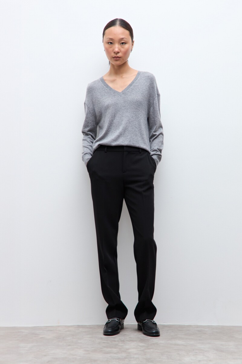Pantalón recto sastrero negro