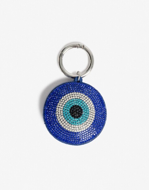 Llavero Strass Llavero Y Charm Ojo Turco De Strass - Combinacion Bicolor