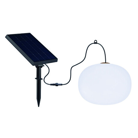 Lámpara colgante Globo + panel solar 2500K IX3824