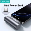 Mini Power Bank 3000mAh Tipo C PD20w Usams Gris Mini Power Bank 3000mAh Tipo C PD20w Usams Gris