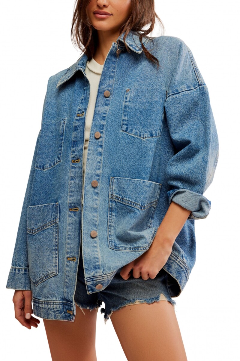 Campera Denim Azul