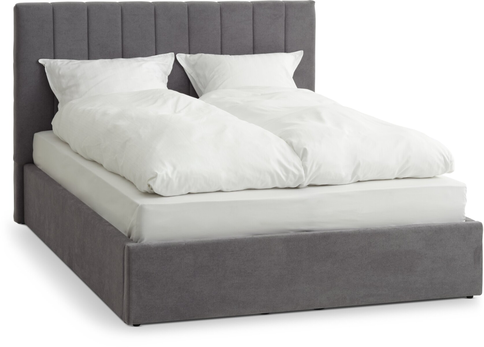 Estructura cama AGERFELD 2 Plazas 140x200 gris osc 