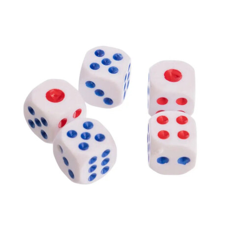 Set Juegos c/ Póker 100 Fichas Cartas Dados + 6 Vasos Willy Rojo