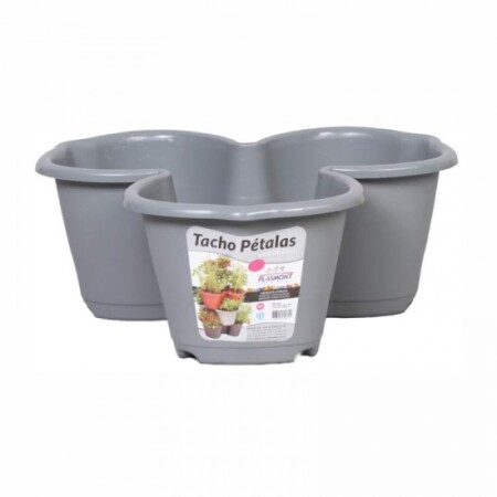 MACETA PETALO 11,5 LITROS GRIS MACETA PETALO 11,5 LITROS GRIS