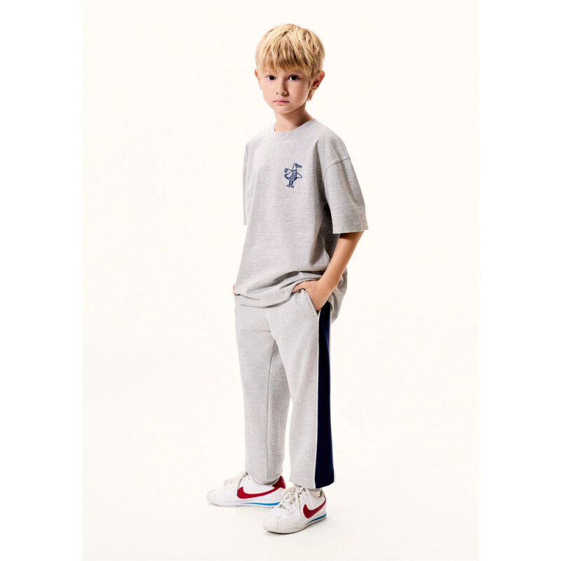 CAMISETA MM MASC CINZA MESCLA