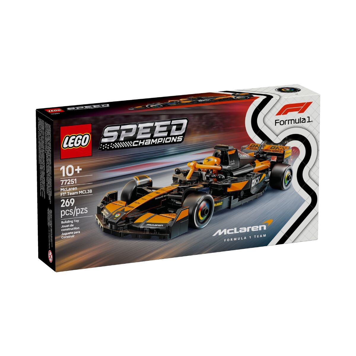 Bloques Para Armar Lego F1 Auto De Carreras Mc Laren Team Mcl38 10+ 