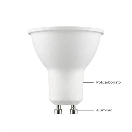 DICROICA LED GU10 5W 38º Lámpara Dicroica LED GU10 5W 38° 4000K Luz Neutra