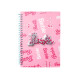 Libreta glitter Barbie A5 rosa