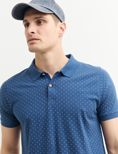 520680 REMERA HARRINGTON LABEL Azul Osc/celeste