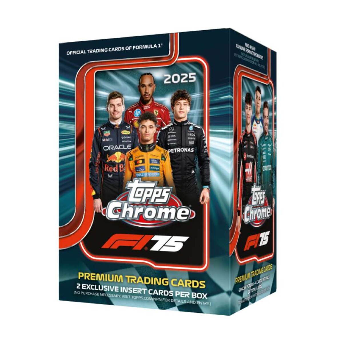 Topps Chrome Blaster Box F1 2025 - 24 tarjetas 