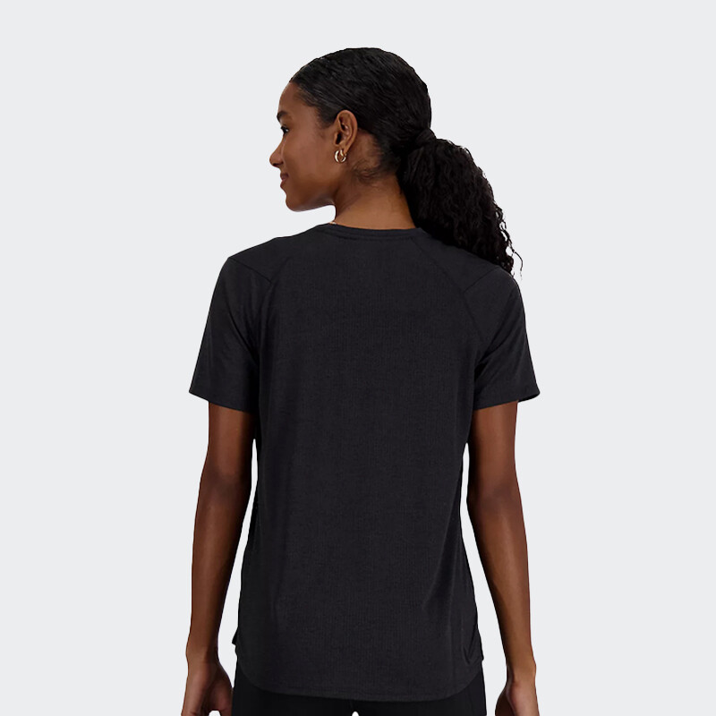Remera New Balance Athletics Sleeve Negro
