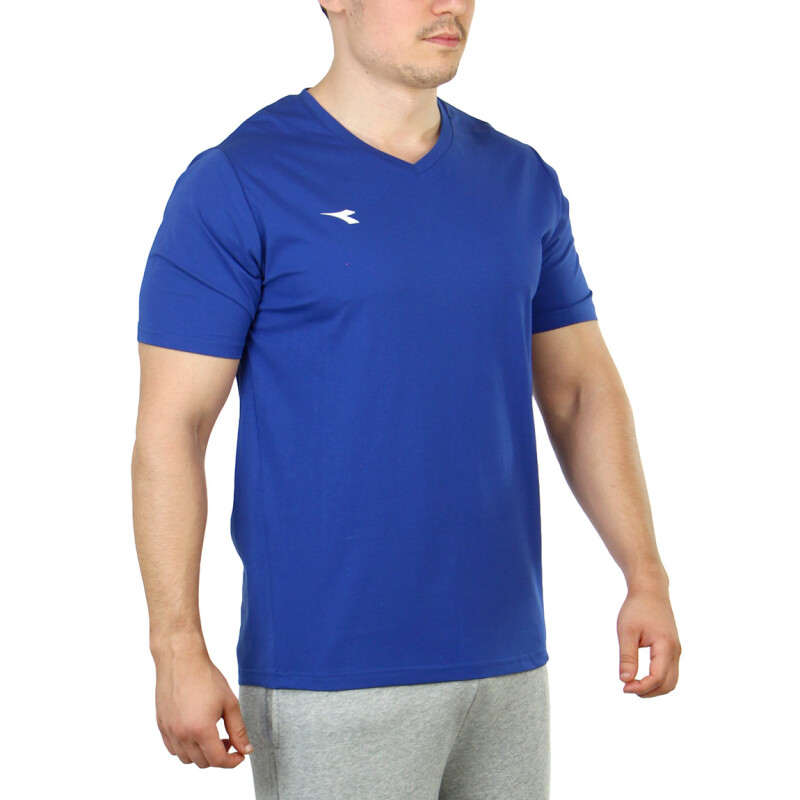 Diadora Hombre Sport T-shirt V Neck - Navy Marino