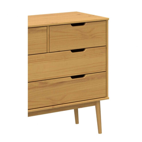 Comoda 4 Cajones Linea Nordica Roble