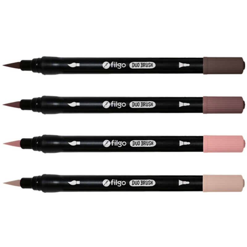 Filgo marcador duo brush pen -4 tonos piel Unica