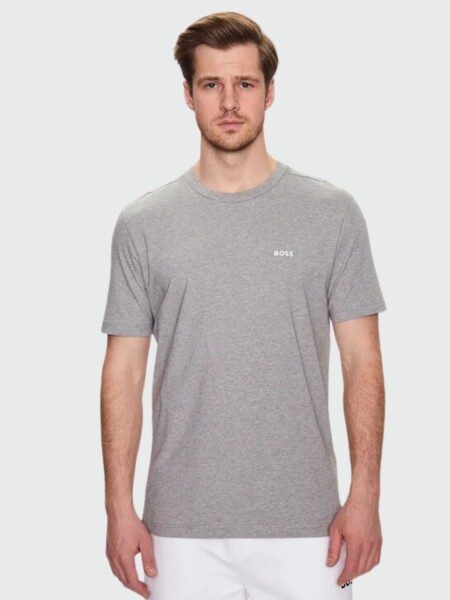 Hugo Boss -Remera básica de algodón, regular fit, TEE Beige