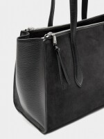 Bolso Para Portátil 15" Con Piel negro