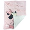 Frazada infantil en franela y corderito 75x100cm Minnie