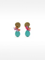 Pendientes Multicolor Con Piedras multicolor