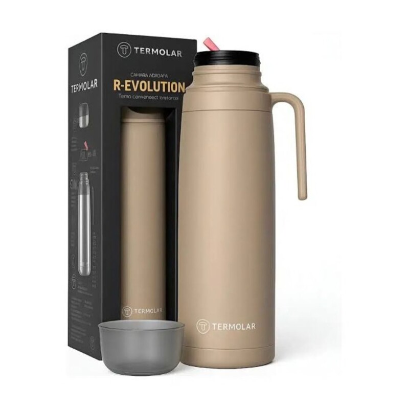 Termo Termolar Revolution 1 Lts BEIGE