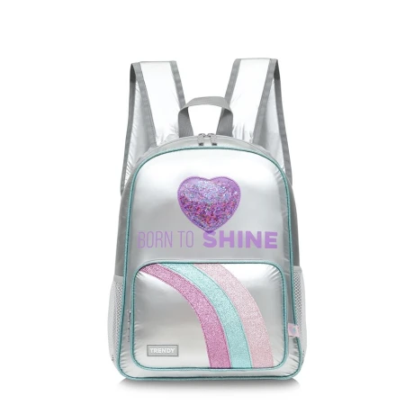 Mochila Trendy Shine PLATEADO
