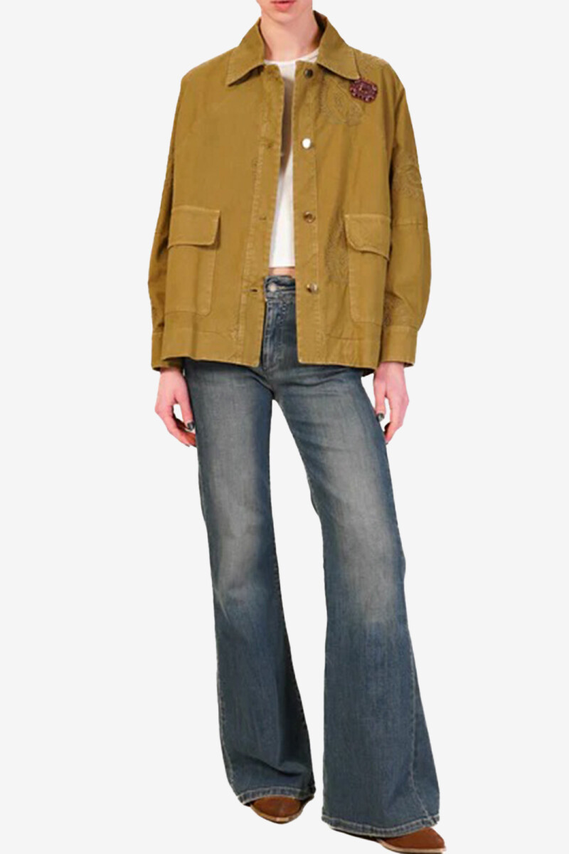 Chaqueta bordados Verde