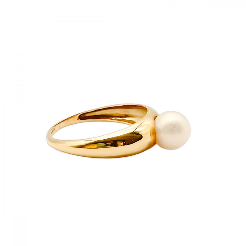 Anillo Solitario-Oro 18k-Perla-AN9510 conperla