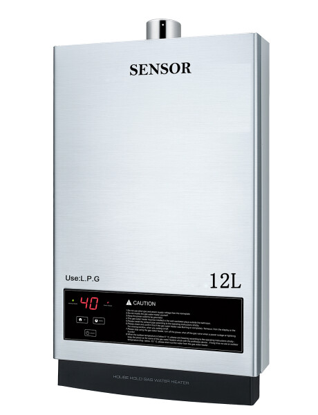 Calentador de agua Sensor 12L tiro forzado y display digital Calentador de agua Sensor 12L tiro forzado y display digital