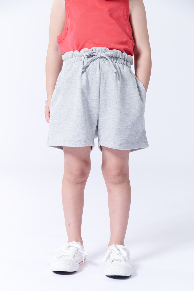 Short deportivo Gris Melange