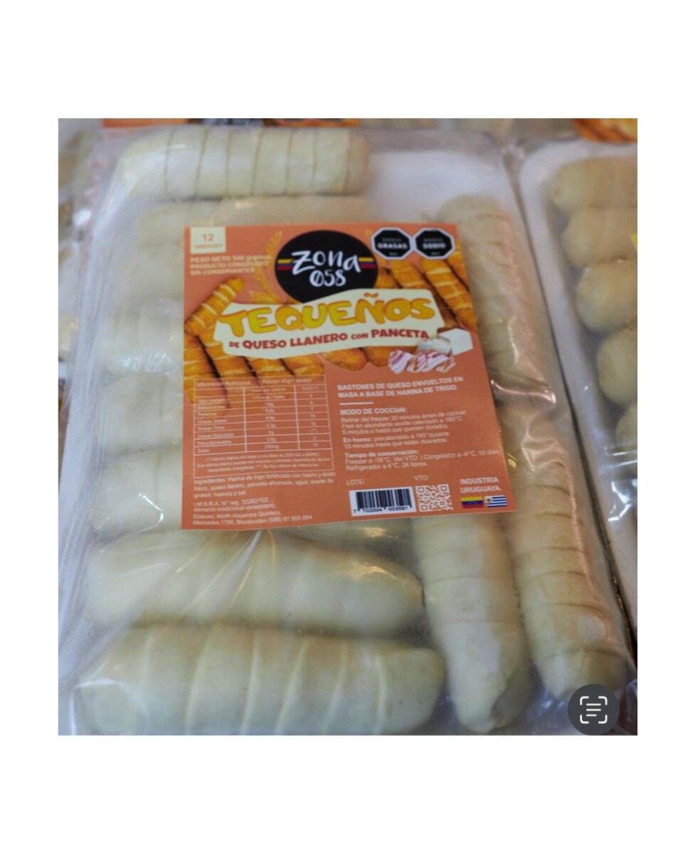 TEQUEÑOS QUESO Y PANCETA 12U 