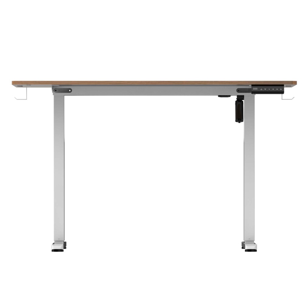 ESCRITORIO REGULABLE METAL-Y-MDF MARRON UP