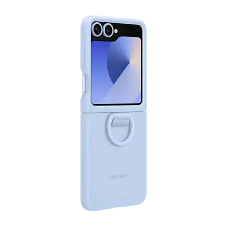 Funda Samsung Silicone Case con Anillo Original para Galaxy Z Flip6 EF-PF741 Blue