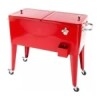 Conservadora Bar con ruedas 76L Rojo