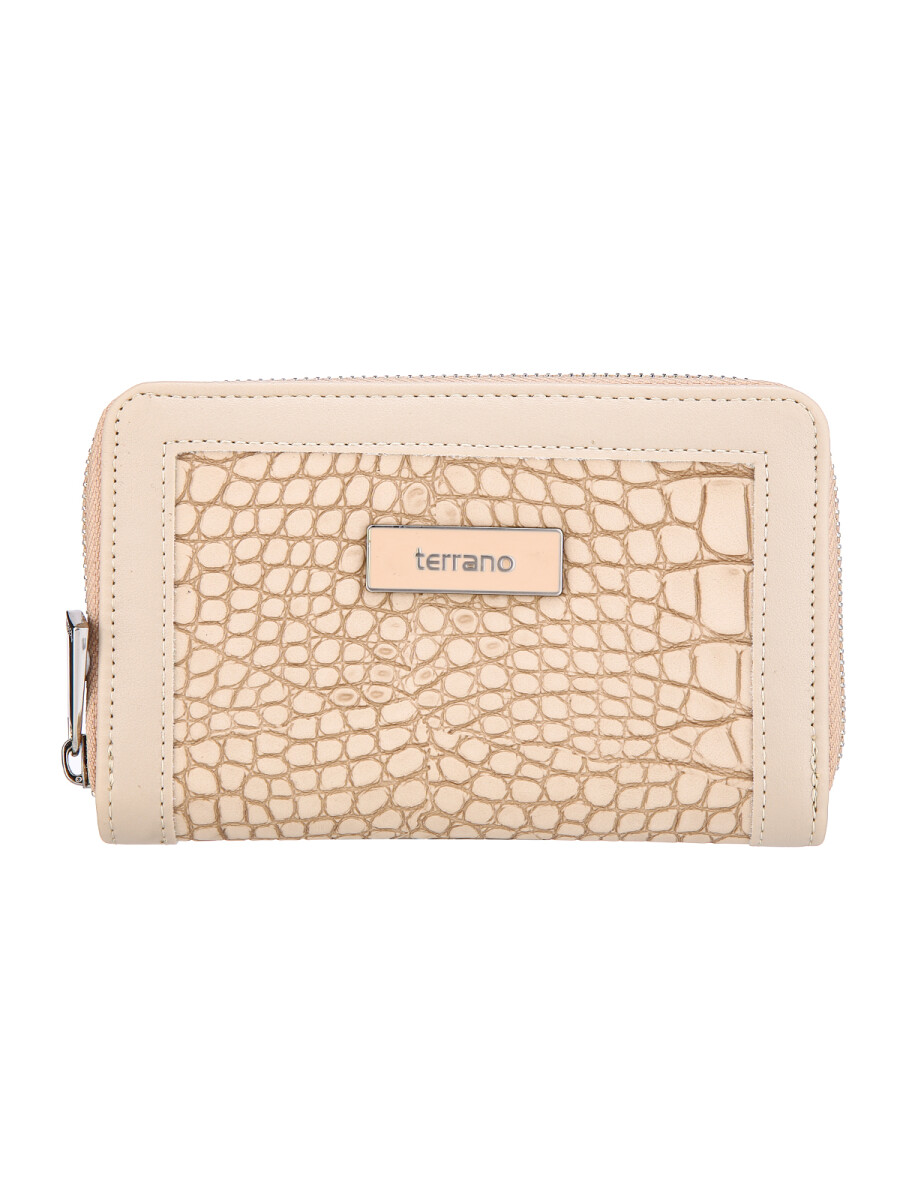 Monedero Malta - Croco Taupe 