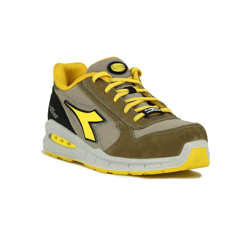 Zapato De Seguridad Bajo Diadora Utility S1p Src Marron Claro-gris